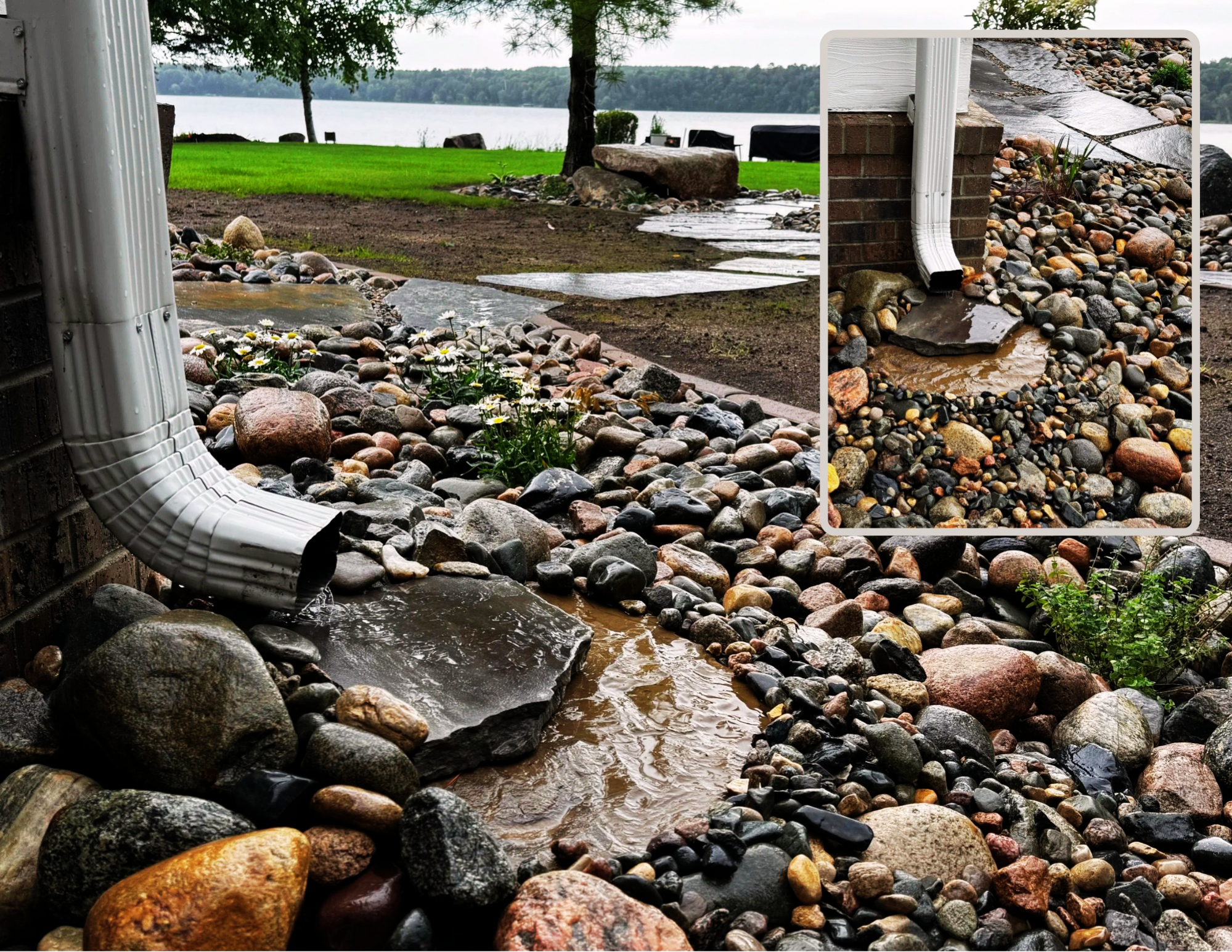 Flagstone Splashguards | Boulder Gardens