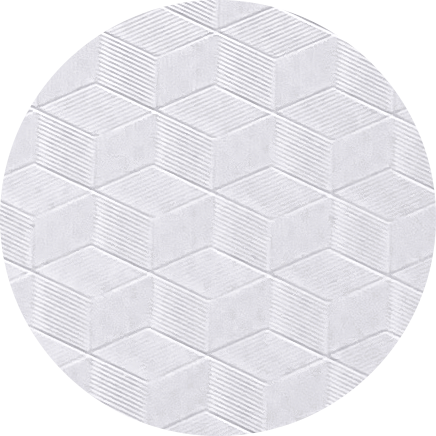 Close-up of a white textured surface with a hexagonal pattern.