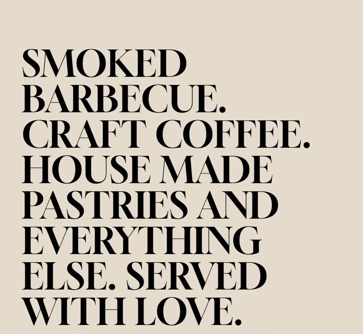 Good things take time. 🤎 We&rsquo;re getting everything ready to welcome you soon&mdash;smoked barbecue, craft coffee, and house-made pastries made with love. Stay tuned.