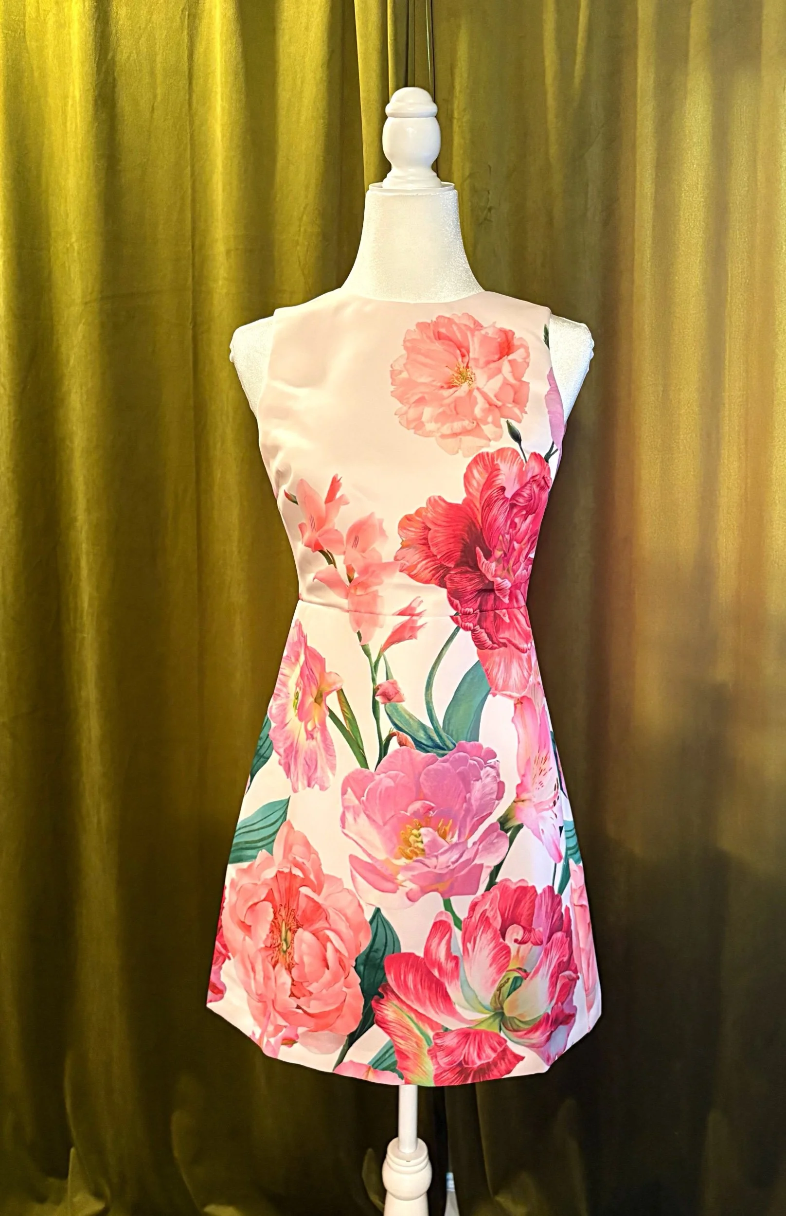 Peony Satin Dress