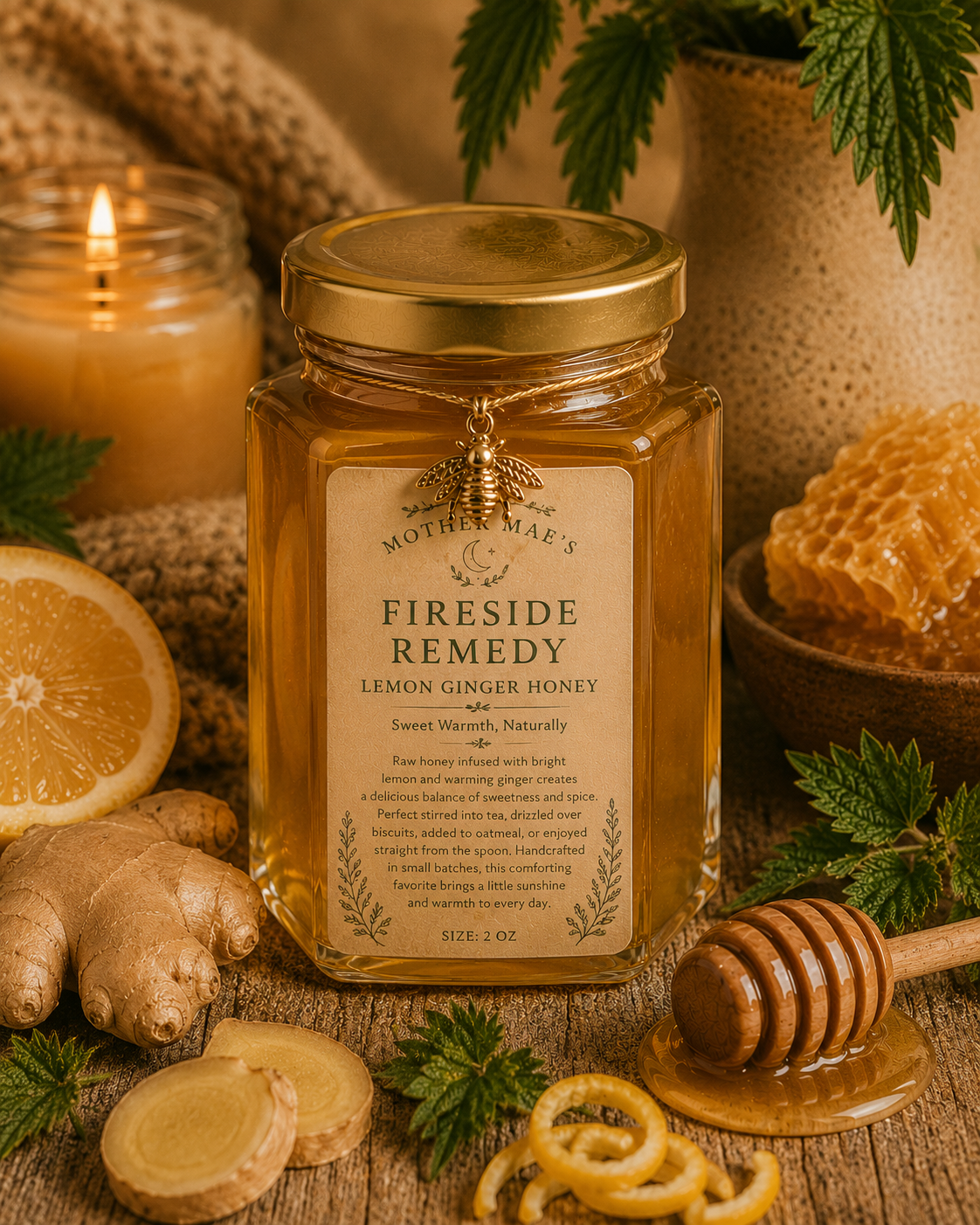Fireside Remedy Ginger Honey