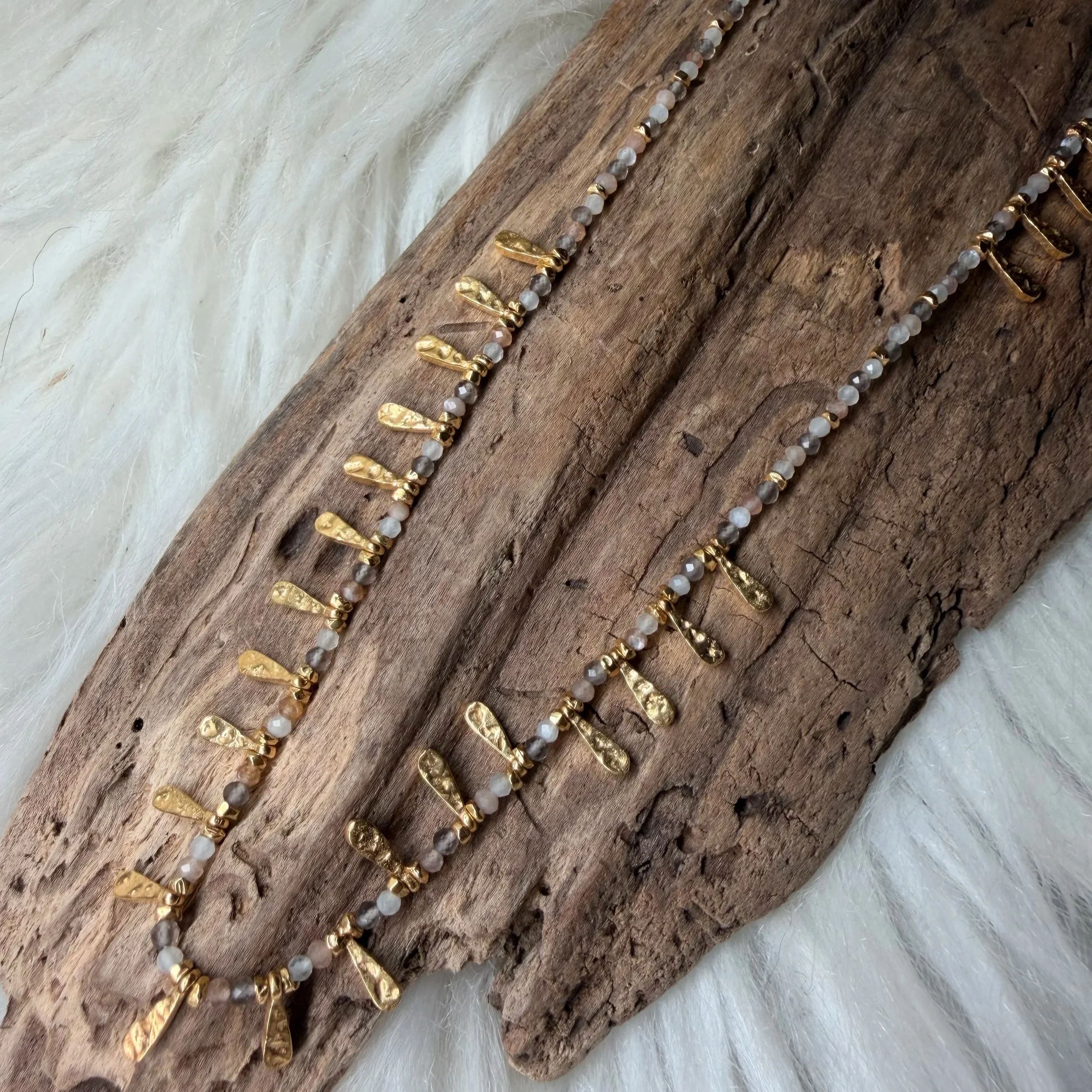 Gemstone Boho Halskette