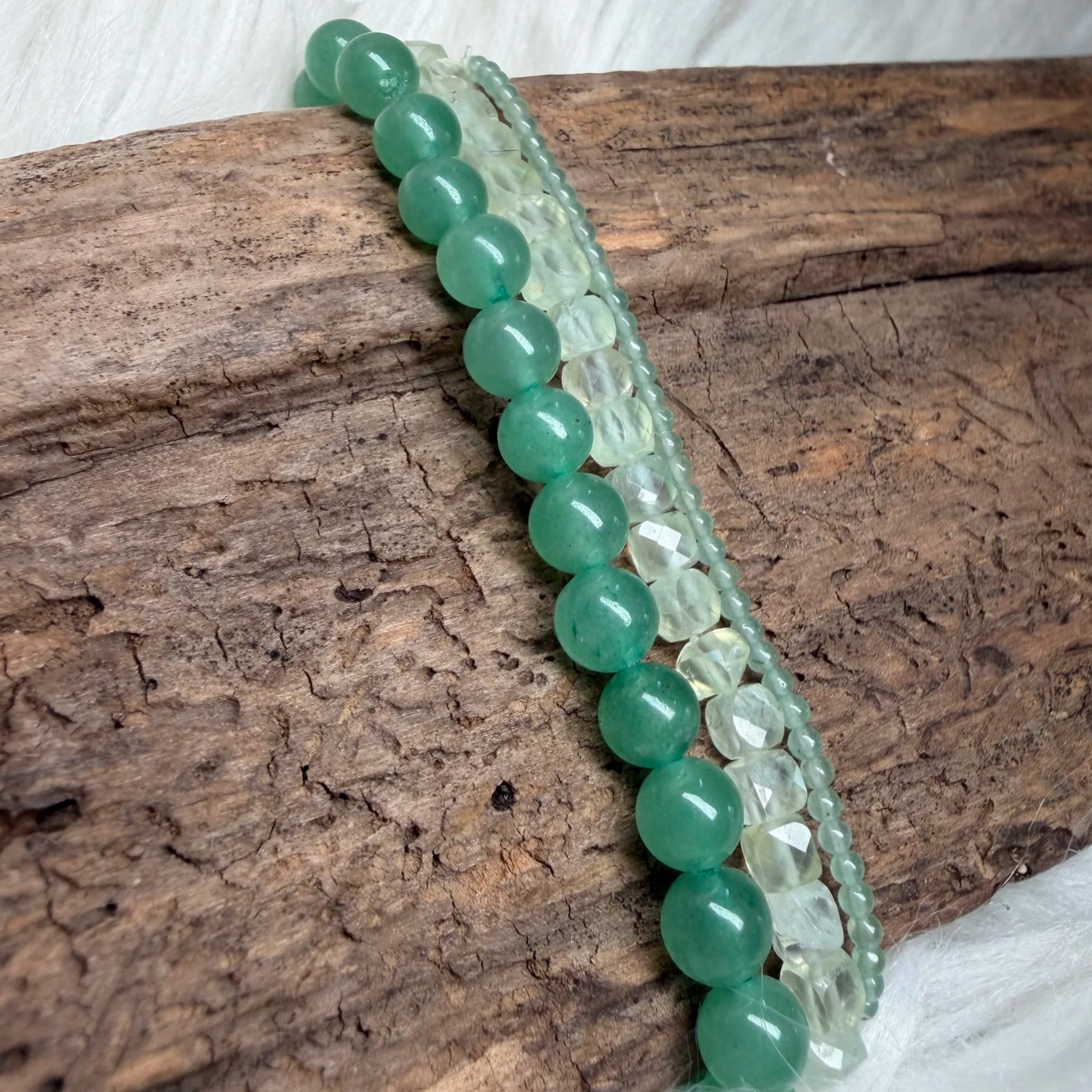Aventurin & Prehnit Armband
