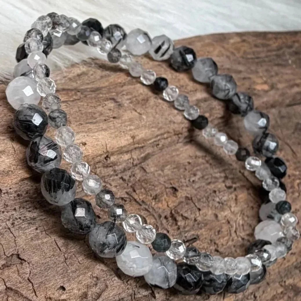 Turmalinquarz  facettiertes Armband