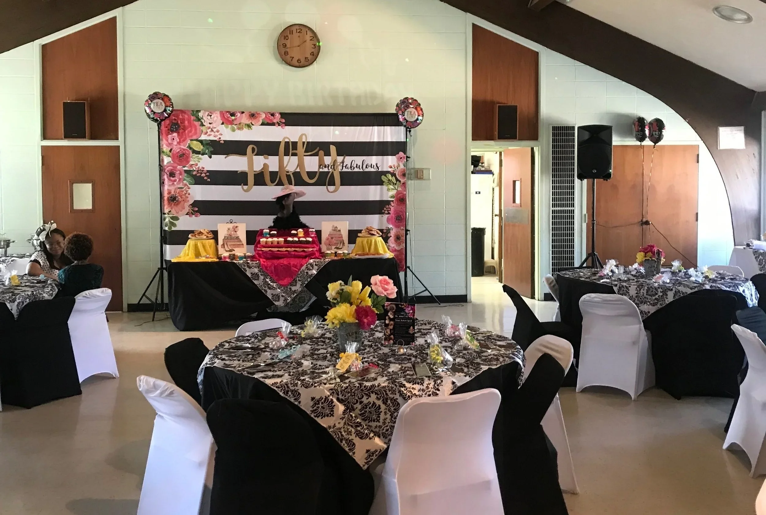 50th birthday setup