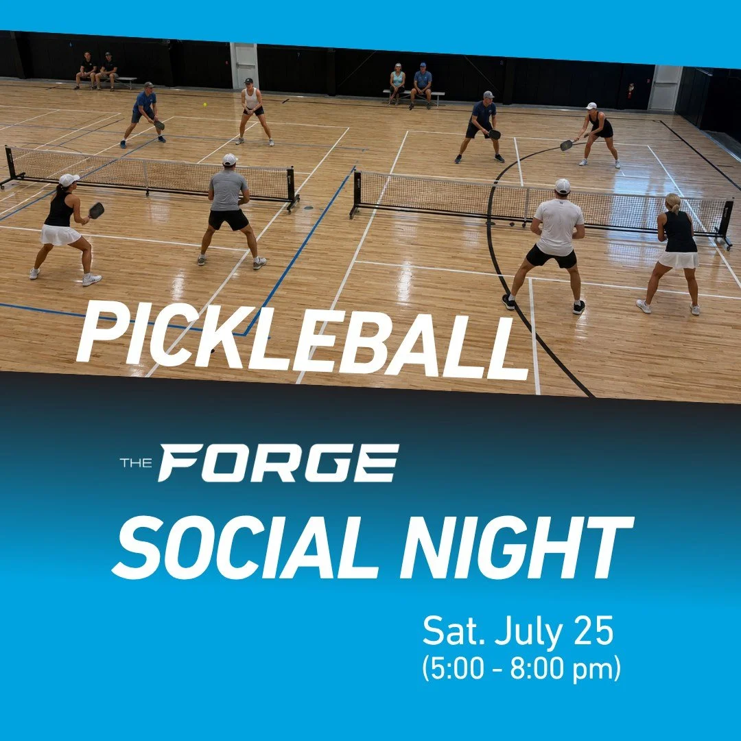 Will we see you Saturday for The Forge Social Pickleball Night? 

Join in The Forge fun for $20 per person. 
⚡ includes food
⚡ cash bar
4845 Tradewinds Parkway
Madison WI

#PickleballLife #MadisonWisconsin #ForgeSportsCenter