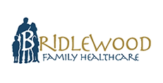 Ridgewood Family Healthcare logo with silhouettes of a family and the company name.