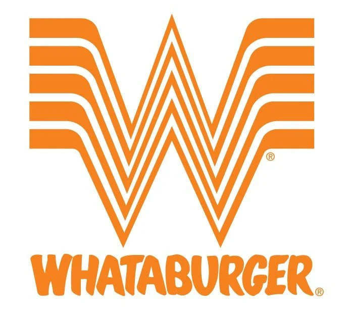 WhataBurger logo with orange stylized 'W' and the word 'WHATABURGER' beneath it.