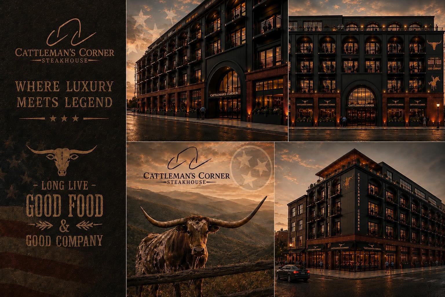 ✨ Welcome to Cattleman&rsquo;s Corner ✨

Where luxury Western charm meets East Tennessee hospitality. 🥩🥃

We&rsquo;re building more than just a destination &mdash; we&rsquo;re creating a place for good food, good company, unforgettable stays, and a