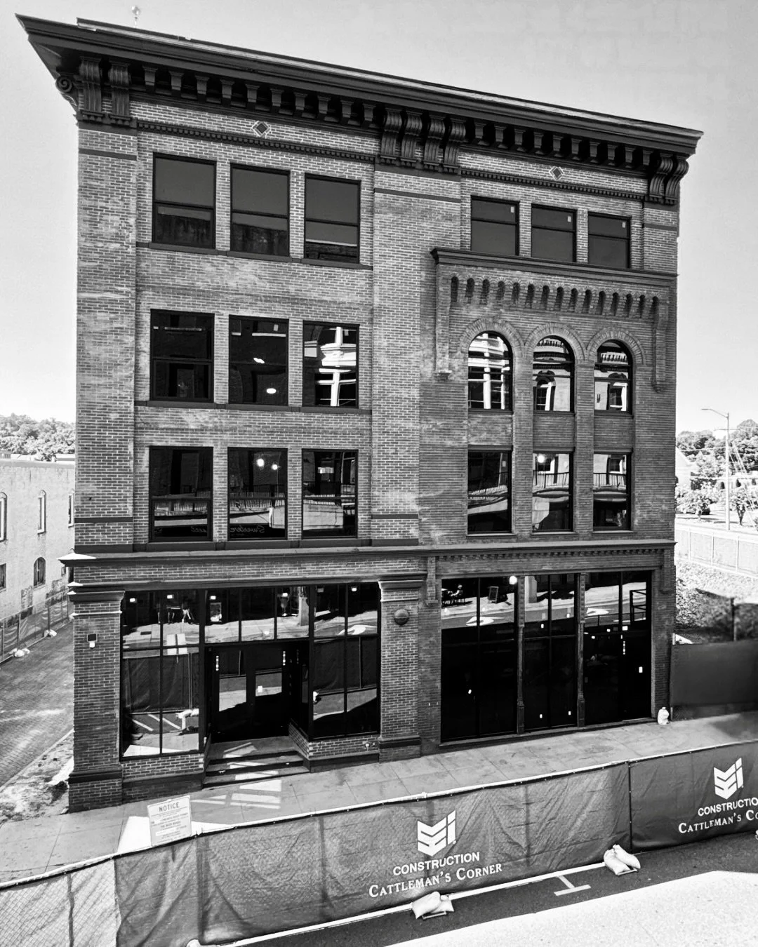 Some stories are best told in black and white&hellip; until it&rsquo;s time to see them in color.

This historic building has stood through generations, and now it&rsquo;s entering its next chapter as Cattleman&rsquo;s Corner. Every brick, every beam
