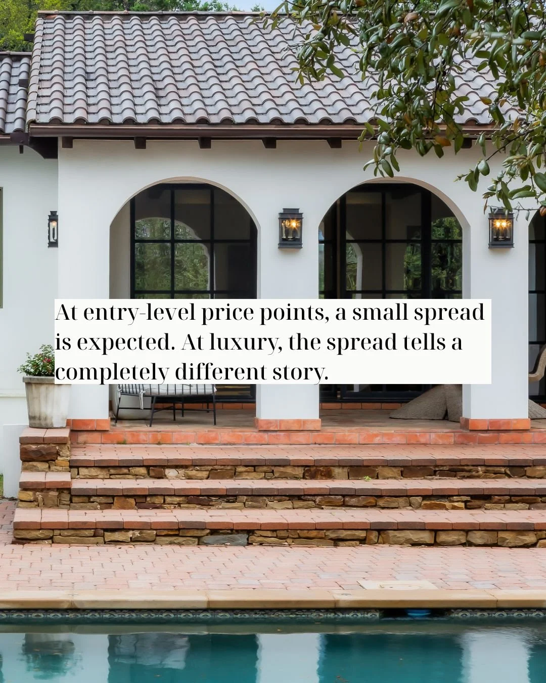 At entry-level price points, a small spread is expected. At luxury, the spread tells a completely different story.