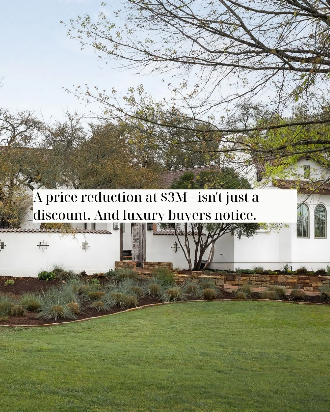 A price reduction at $3M+ isn't just a discount. It's a public announcement that something didn't go as planned. And luxury buyers notice.
