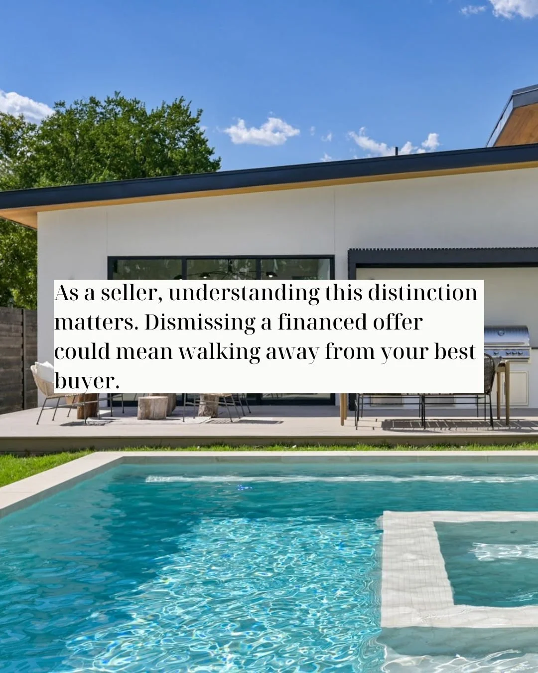 Cash is not automatically king at the luxury level