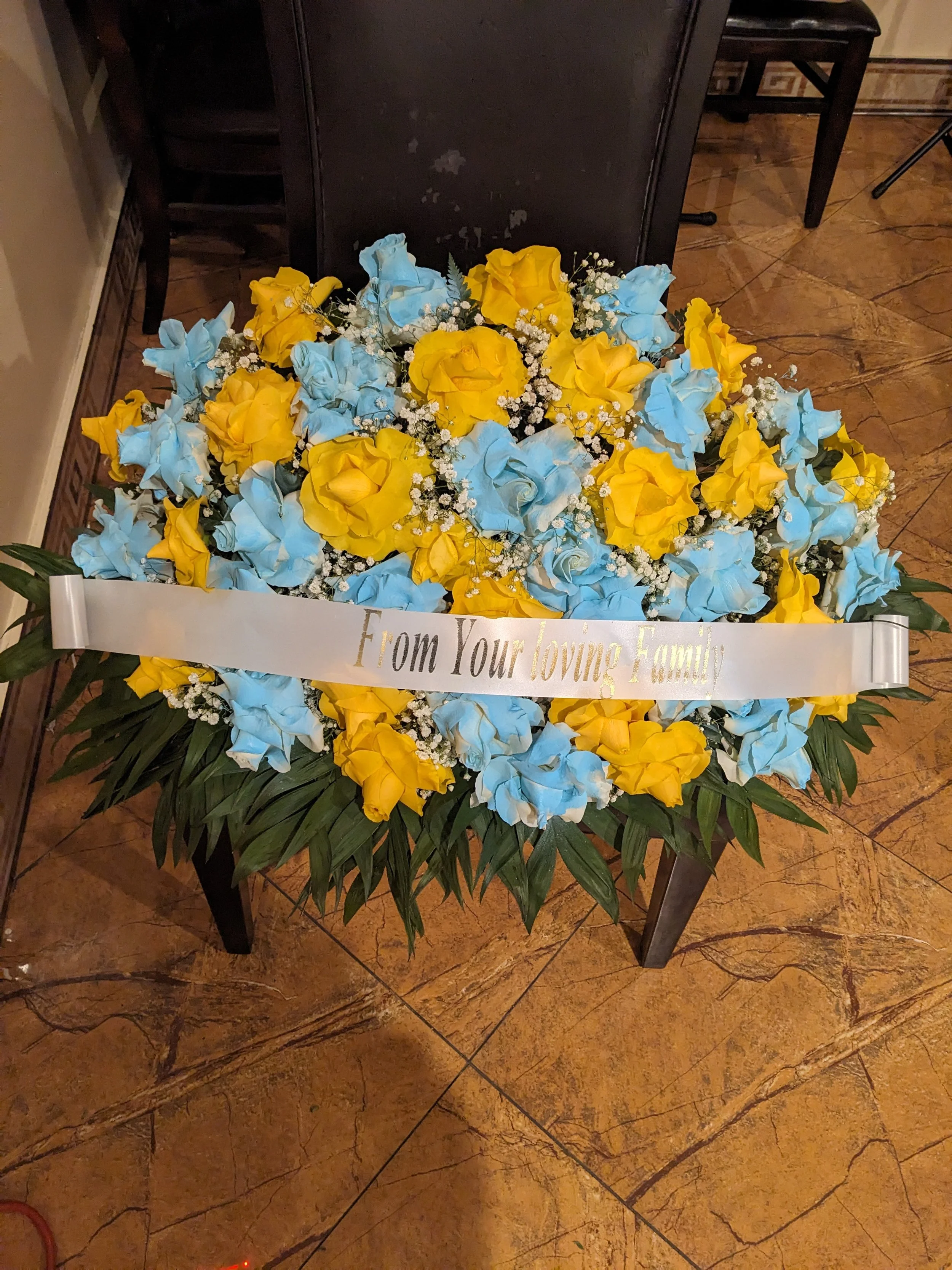 Serene Farewell Casket Spray