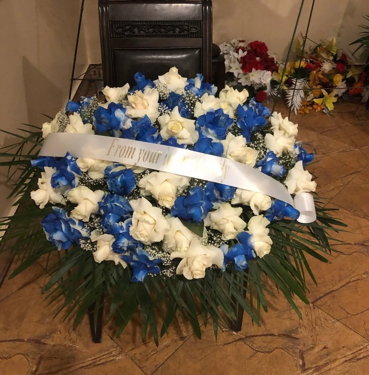 Blue and White Rose Memorial