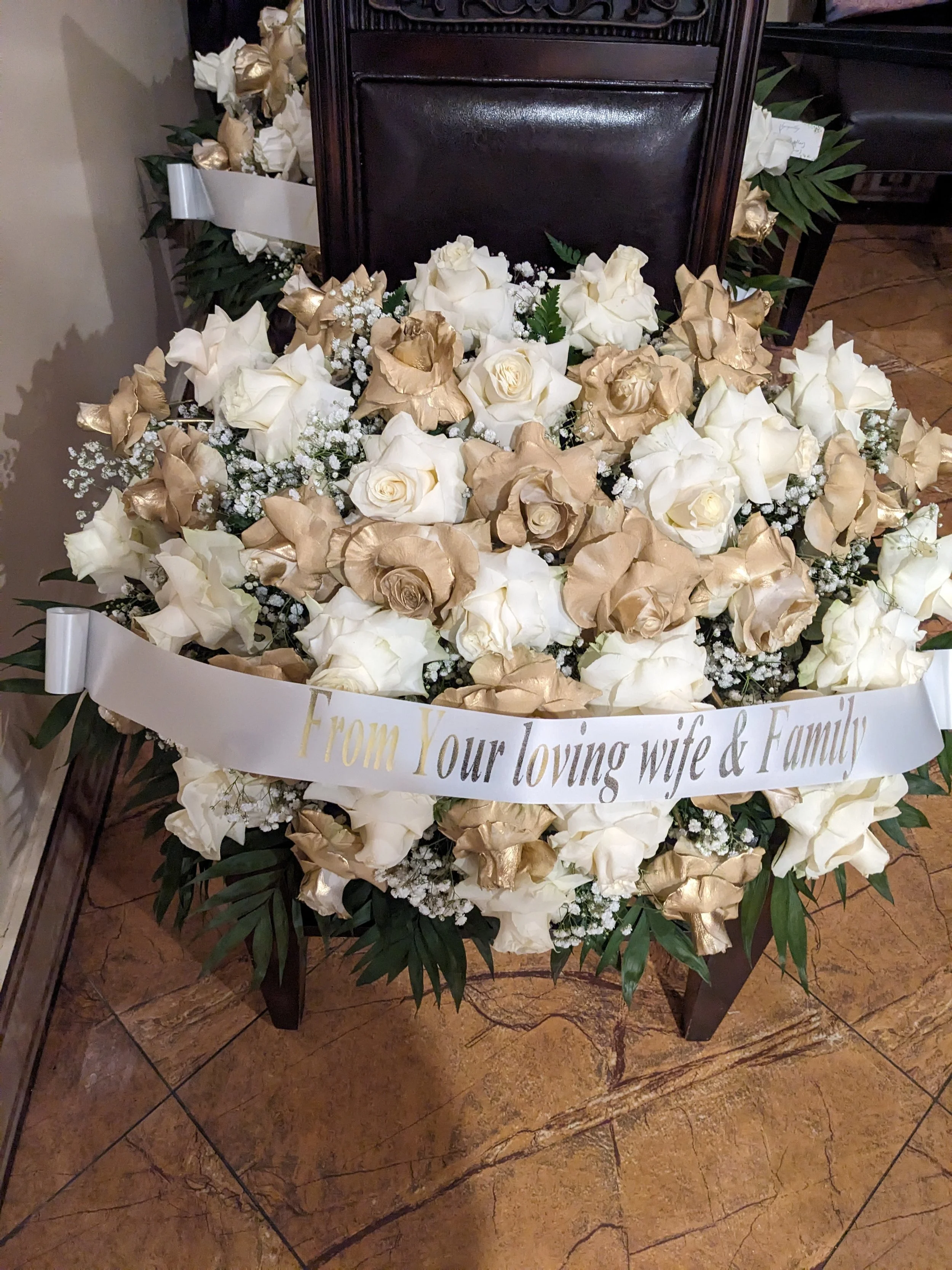 Elegance Eternal Casket Floral Arrangement