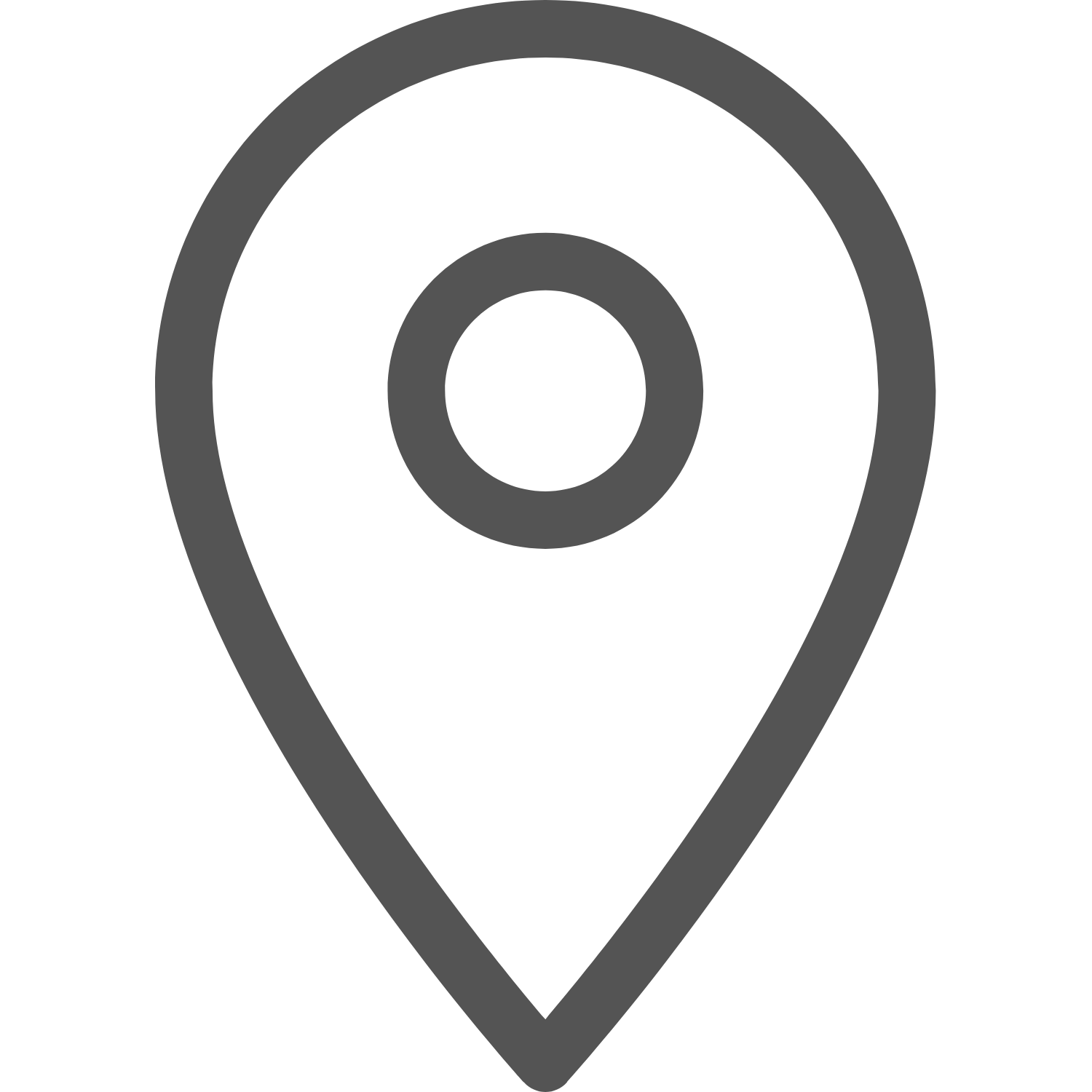Une icône de localisation ou de départ dans une carte.