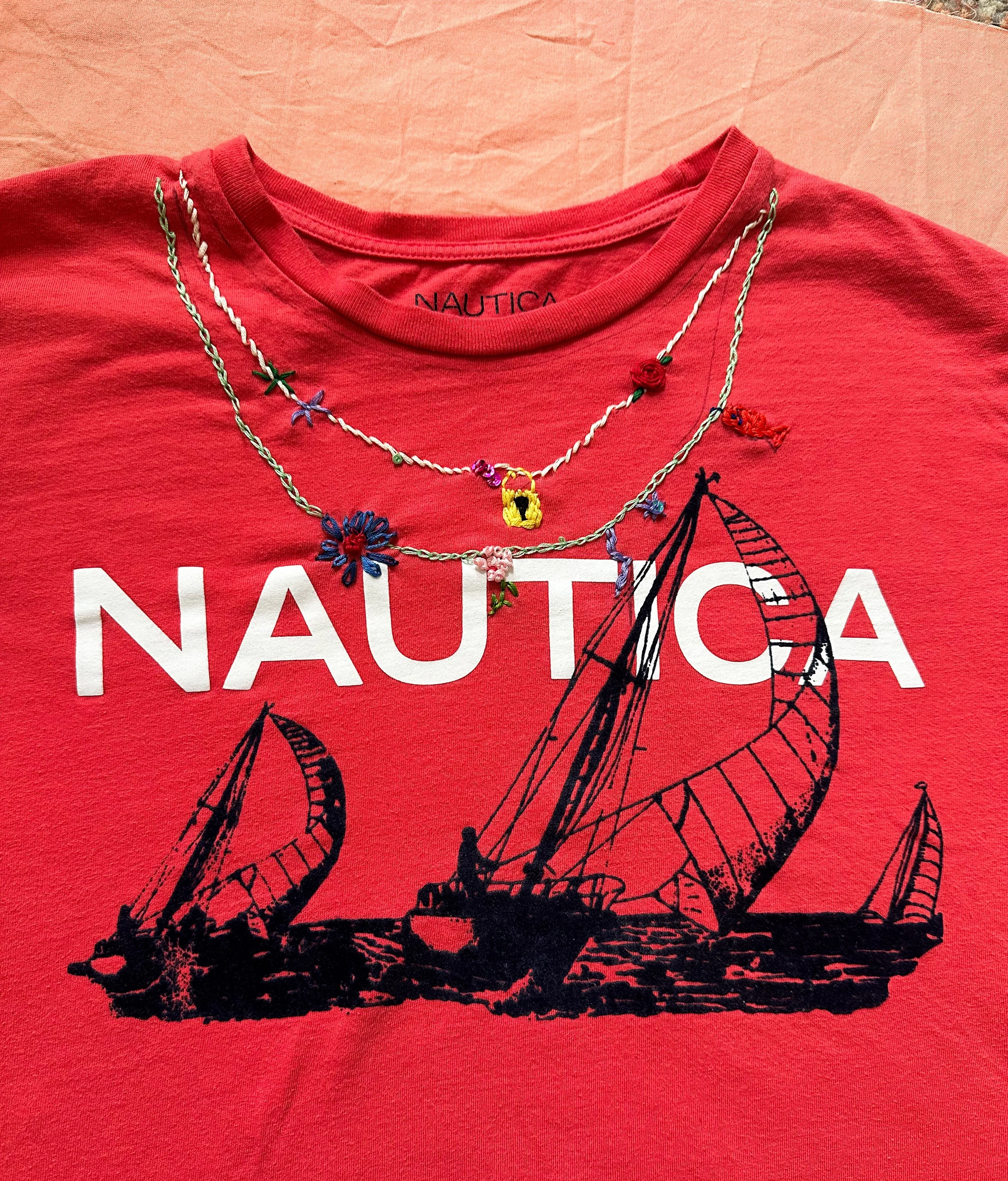 Red Nautica Tee
