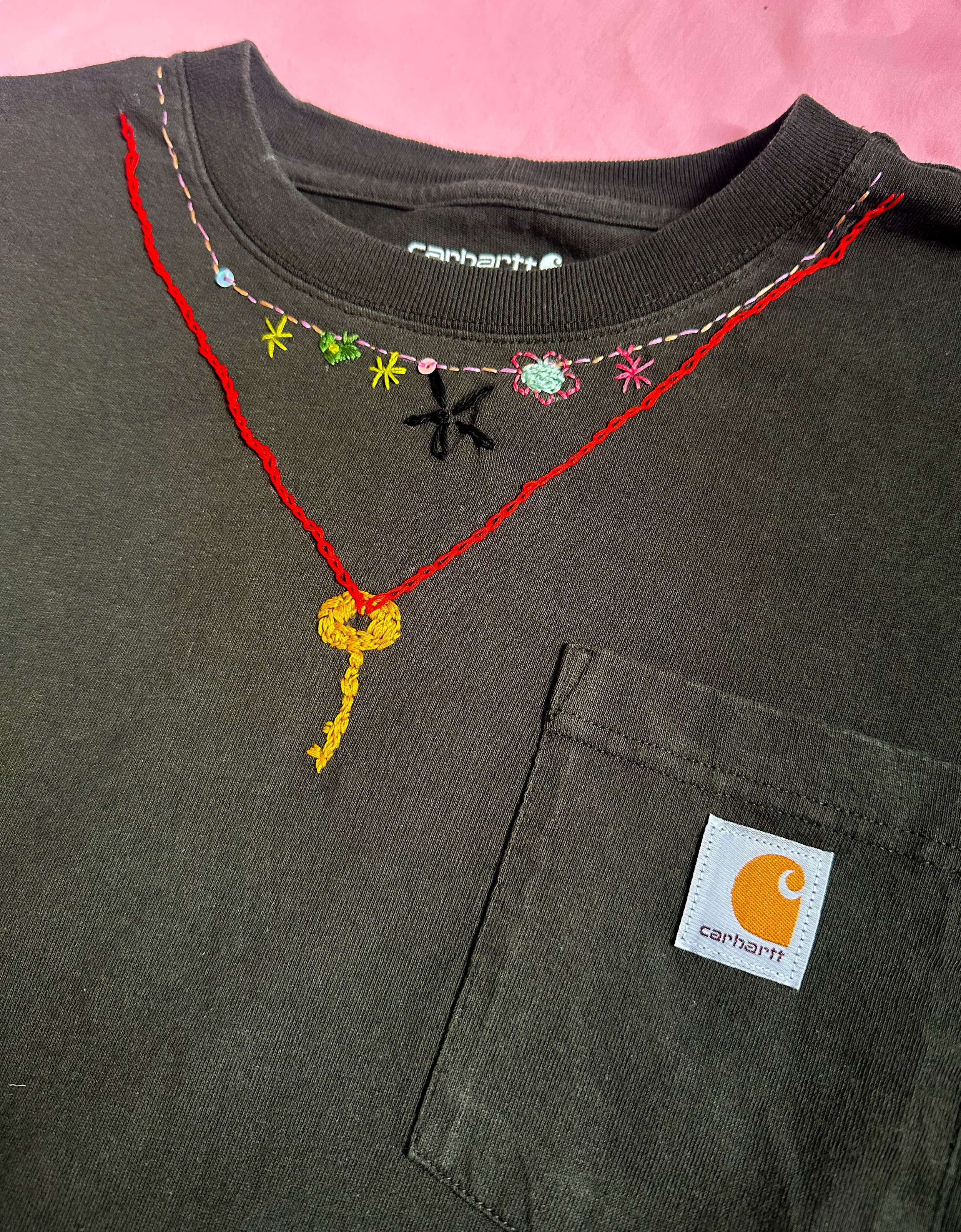 Faded Black Carhartt Key Tee