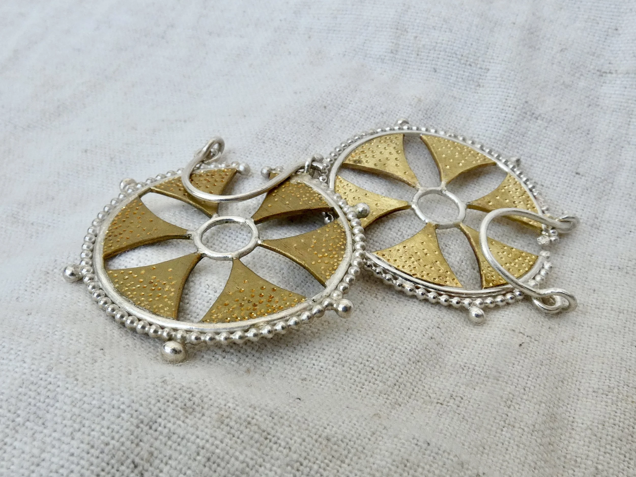 Dentelle de Cornouaille - Boucles d'oreilles