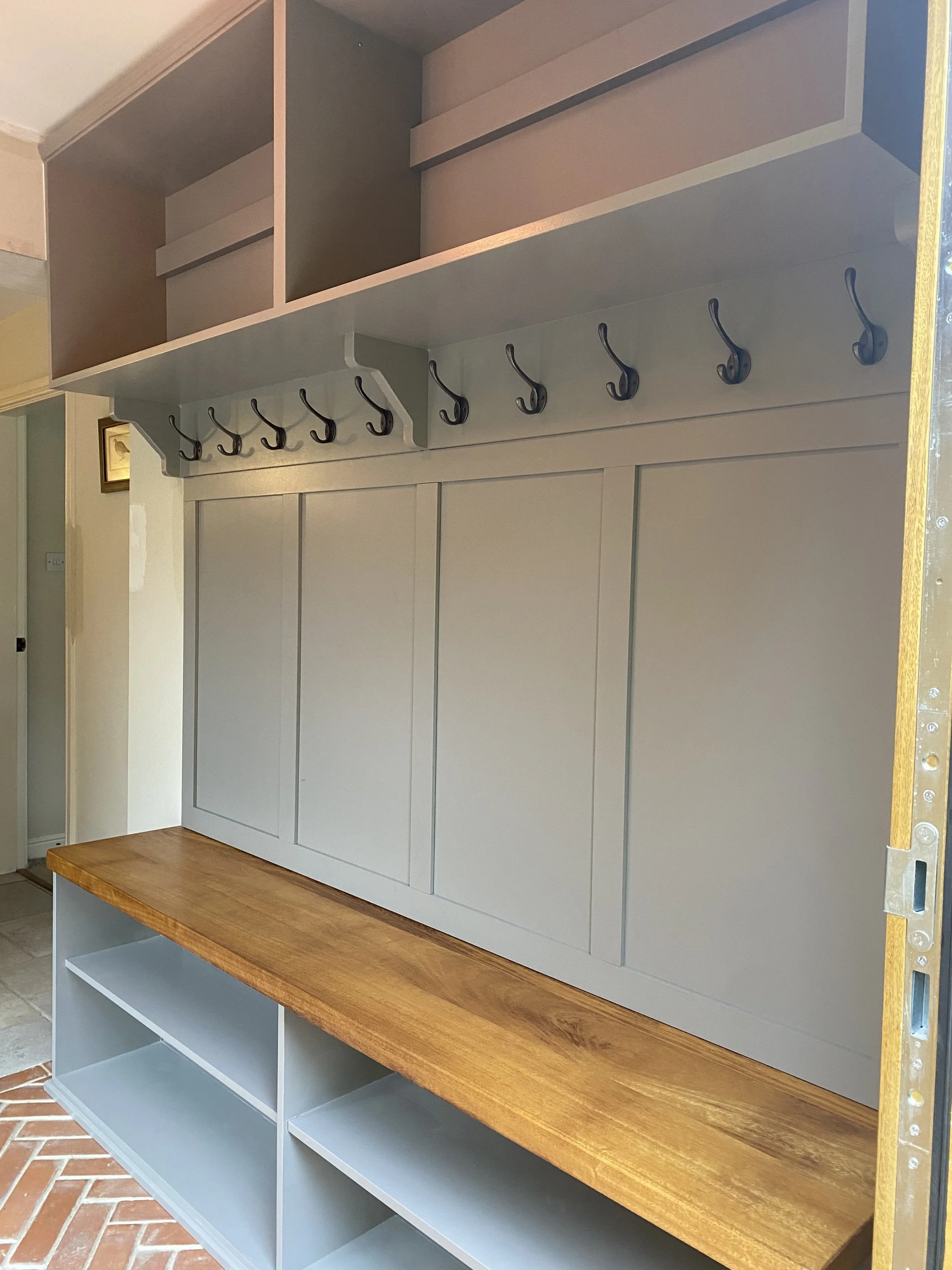 Fitted boot room storage