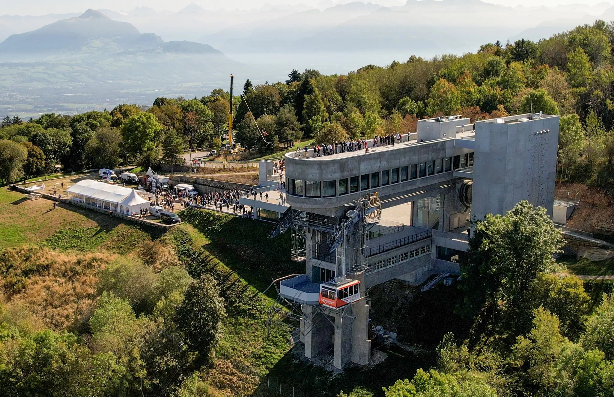 Waveprod, événement, inauguration, téléphérique, Grand Genève