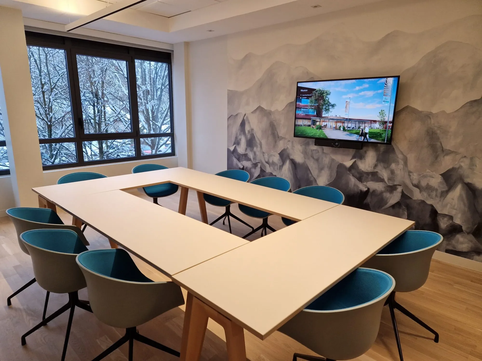 Intégration audiovisuelle du centre de convention d'archamps par Waveprod et Lemanvisio