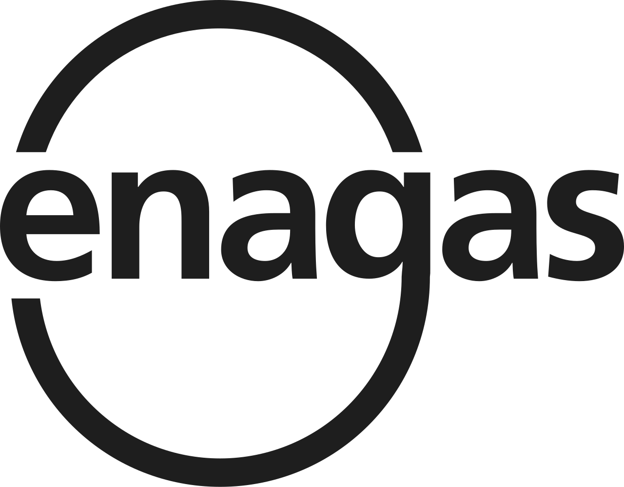 Logotipo de Enagas en fondo transparente