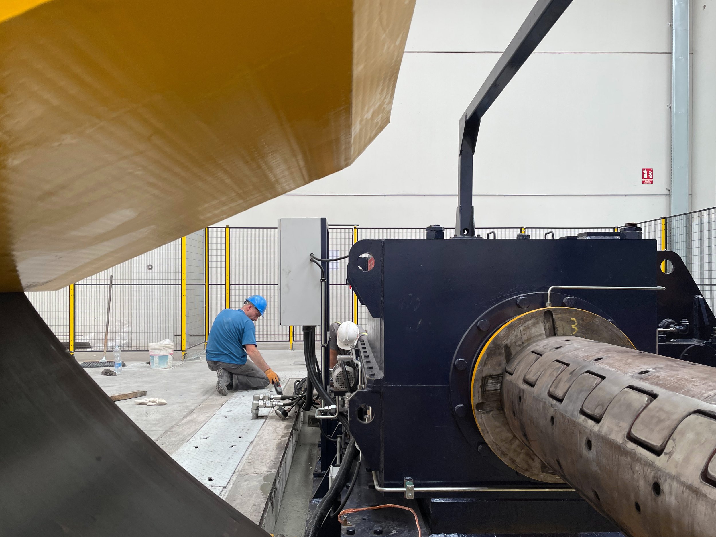 Cimentación de equipos industriales, Iberfoil. 