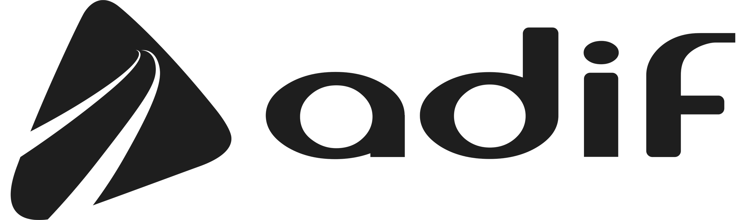 Logotipo en color negro del sitio web o marca 'adf' con una montaña estilizada a la izquierda.