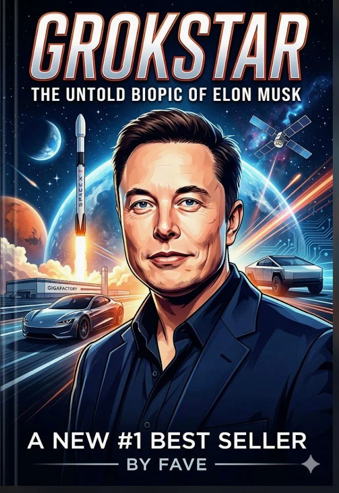       
  
      The Premise, and an Important Caveat      Grokstar is organized into five explicit phases spanning Musk's life from a 1970s-80s South African childhood through a projected 2026: Foundations (pre-2000s), The Impossible Vertical (2000–2