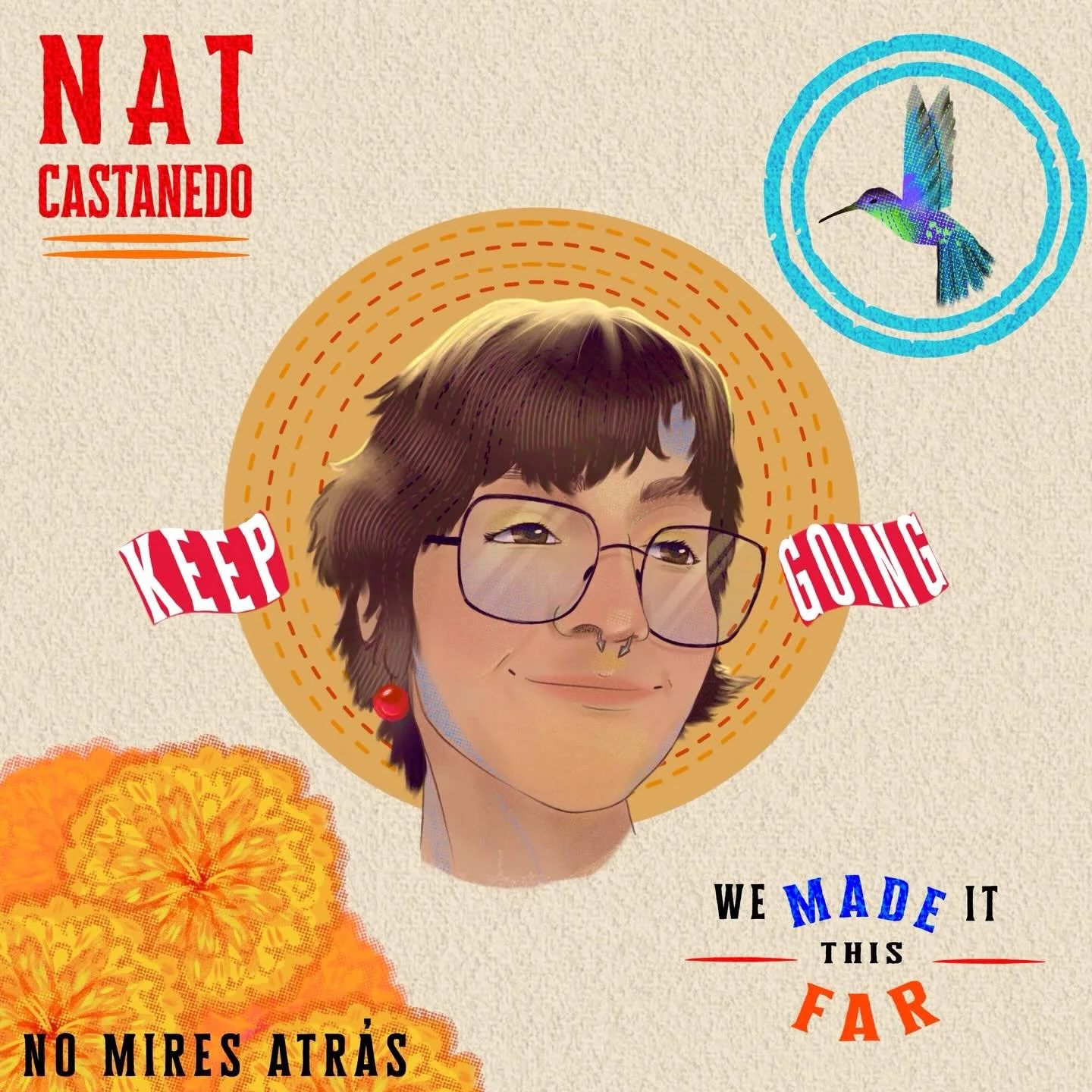Quick self portrait! I wanted to play around with bright colors, different overlays and some chunky text :)

#artist #artwork #arte #artistamexicana #autoretrato