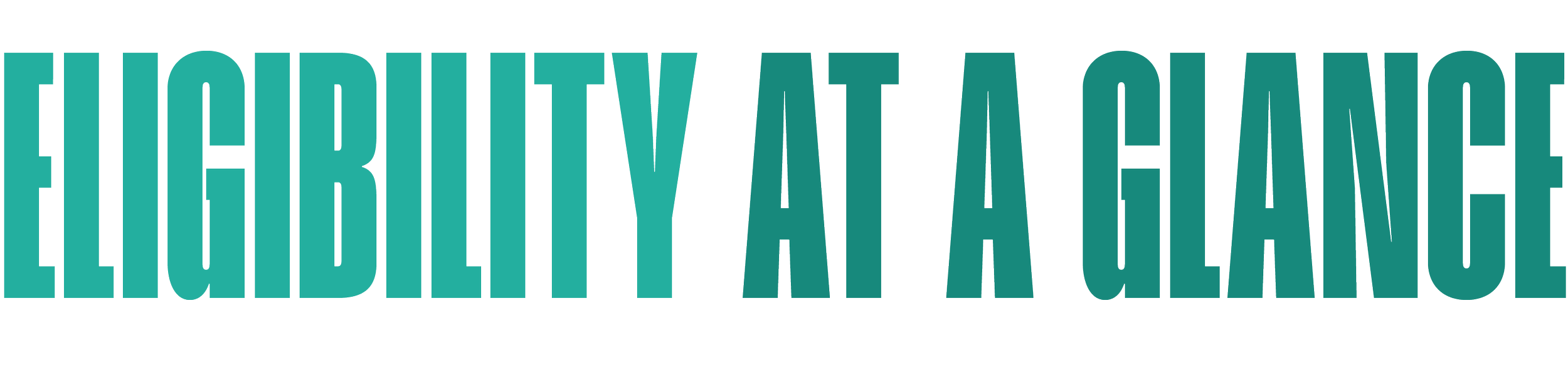 Text reading 'LIABILITY AT A GLANCE' in large teal letters.