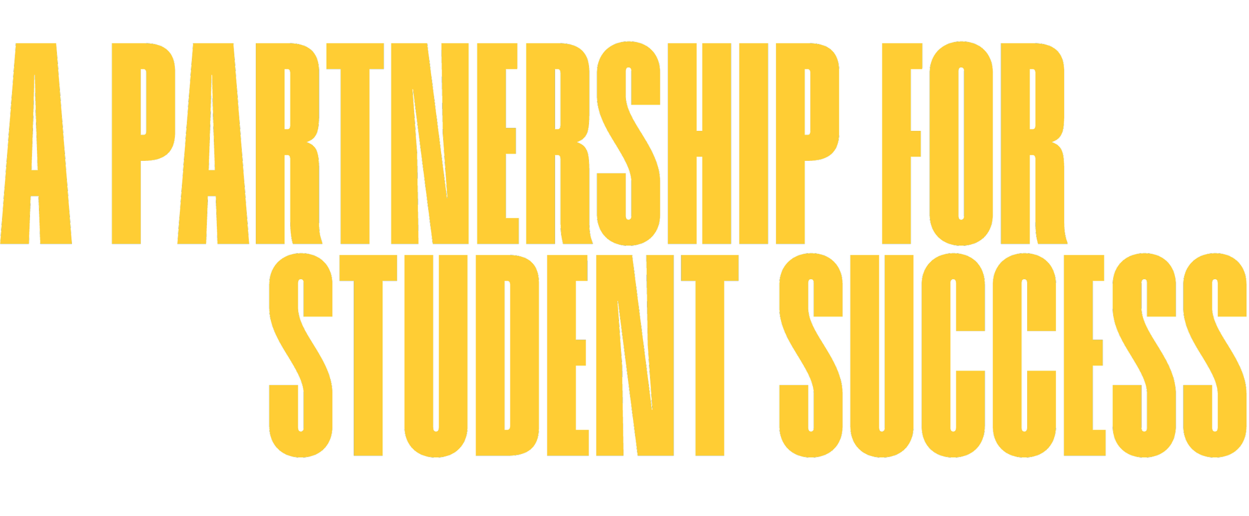 Promotional text graphic reading "A PARTNERSHIP FOR STUDENT SUCCESS" for the Visions of Science Shaw Visionary Scholars program.
