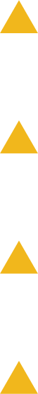 A vertical sequence of three yellow triangles with black outlines, pointing downward, arranged on a black background.
