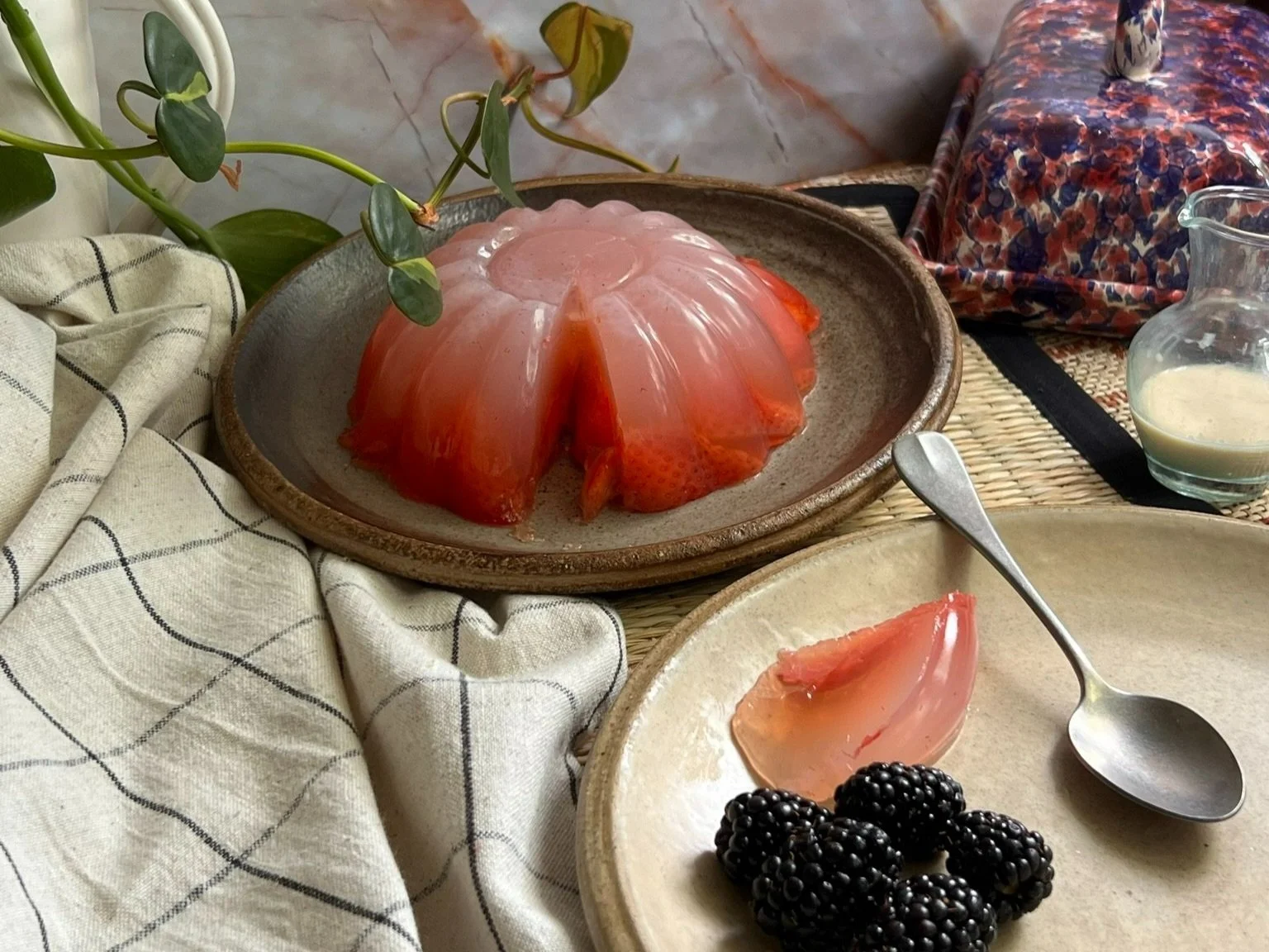 Vegan Strawberry & Elderflower Agar-Agar