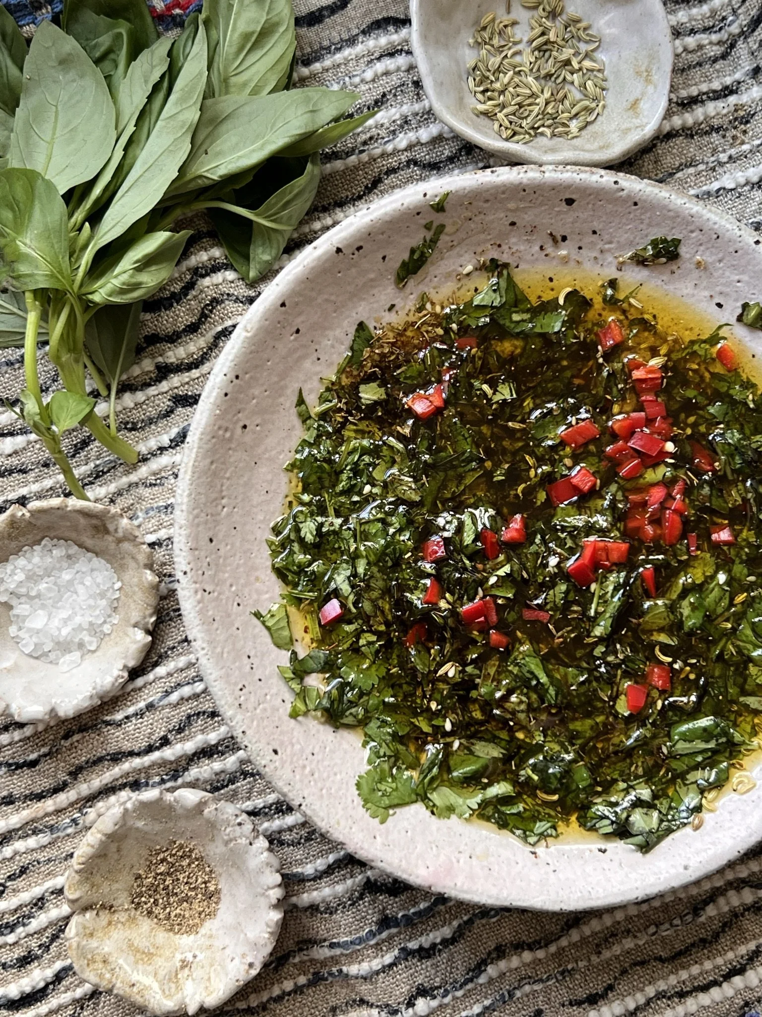 Chilli Basil Dips