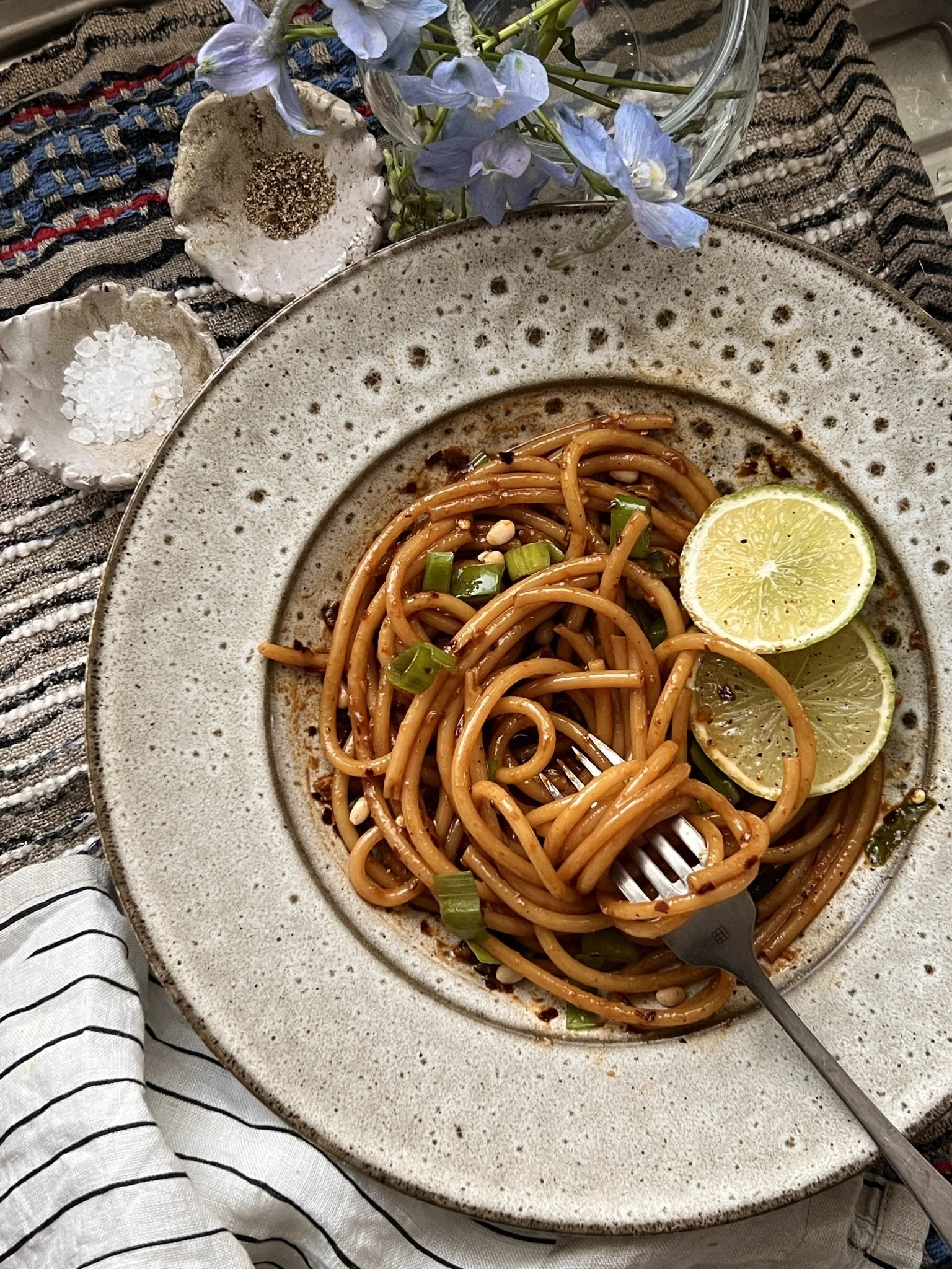 Tom Yum Chili Oil Bucatini Pasta