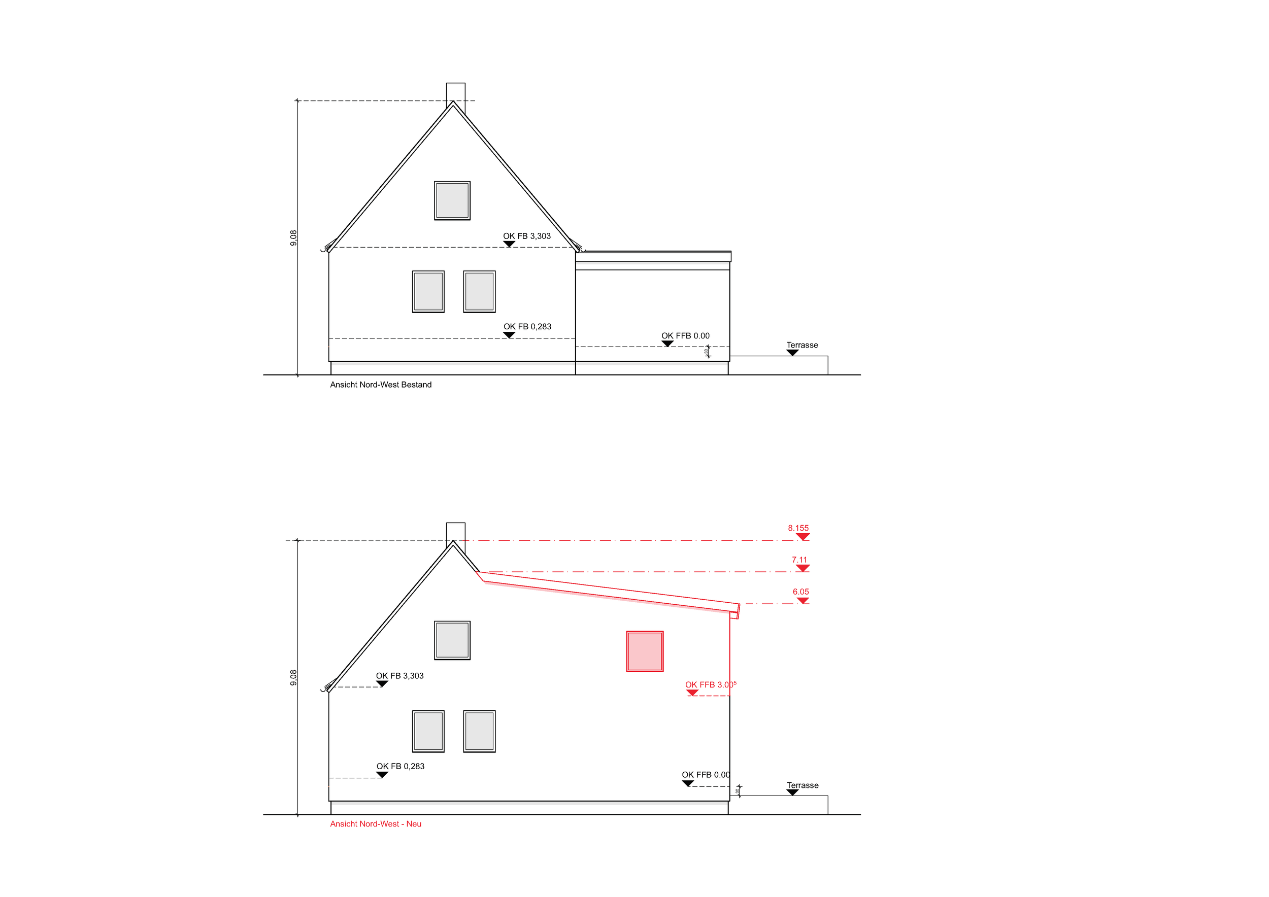 Ansicht Bestand / Neuplanung