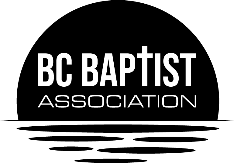 Black background with white text that reads "BC Baptist Association."