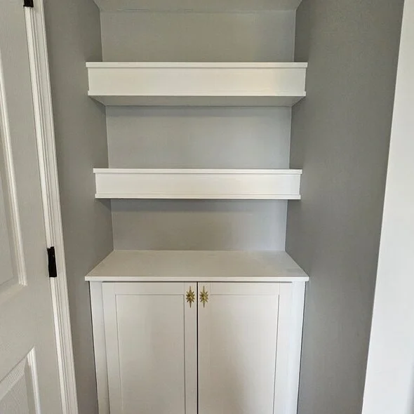 Open Shelves and Cabinet installation in sussex county delaware