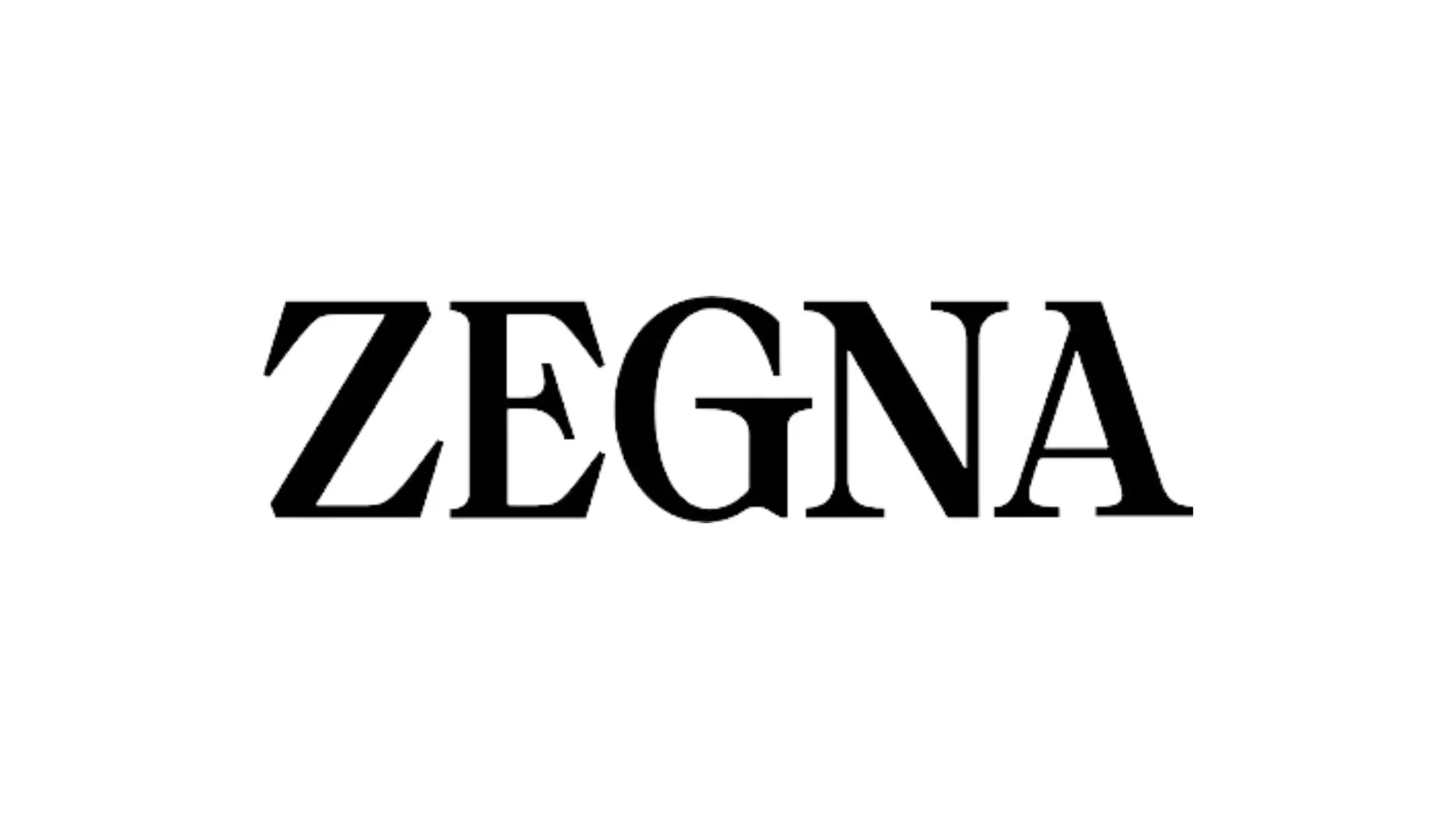 The logo for Zegna, a men's clothing brand.