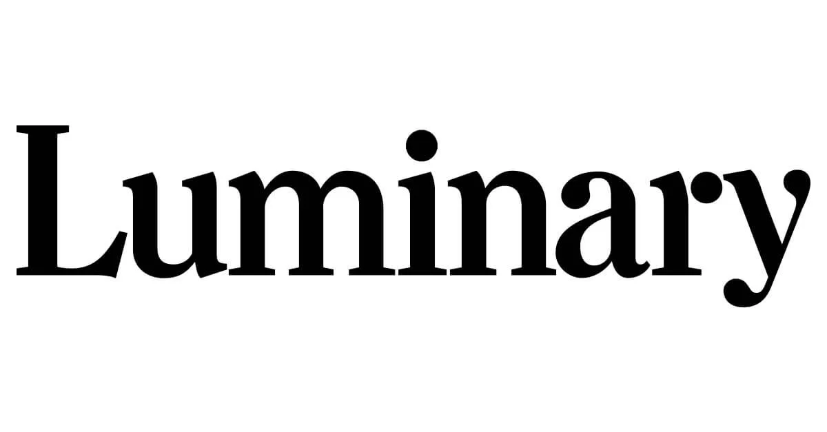 Logo for the entertainment company, Luminary