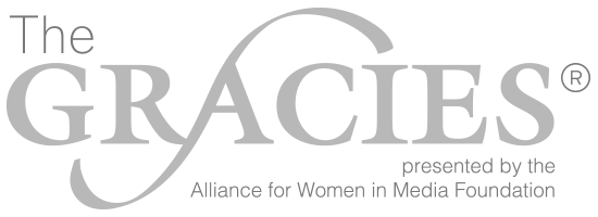 Logo of the Gracies awards presented by the Alliance for Women in Media Foundation.