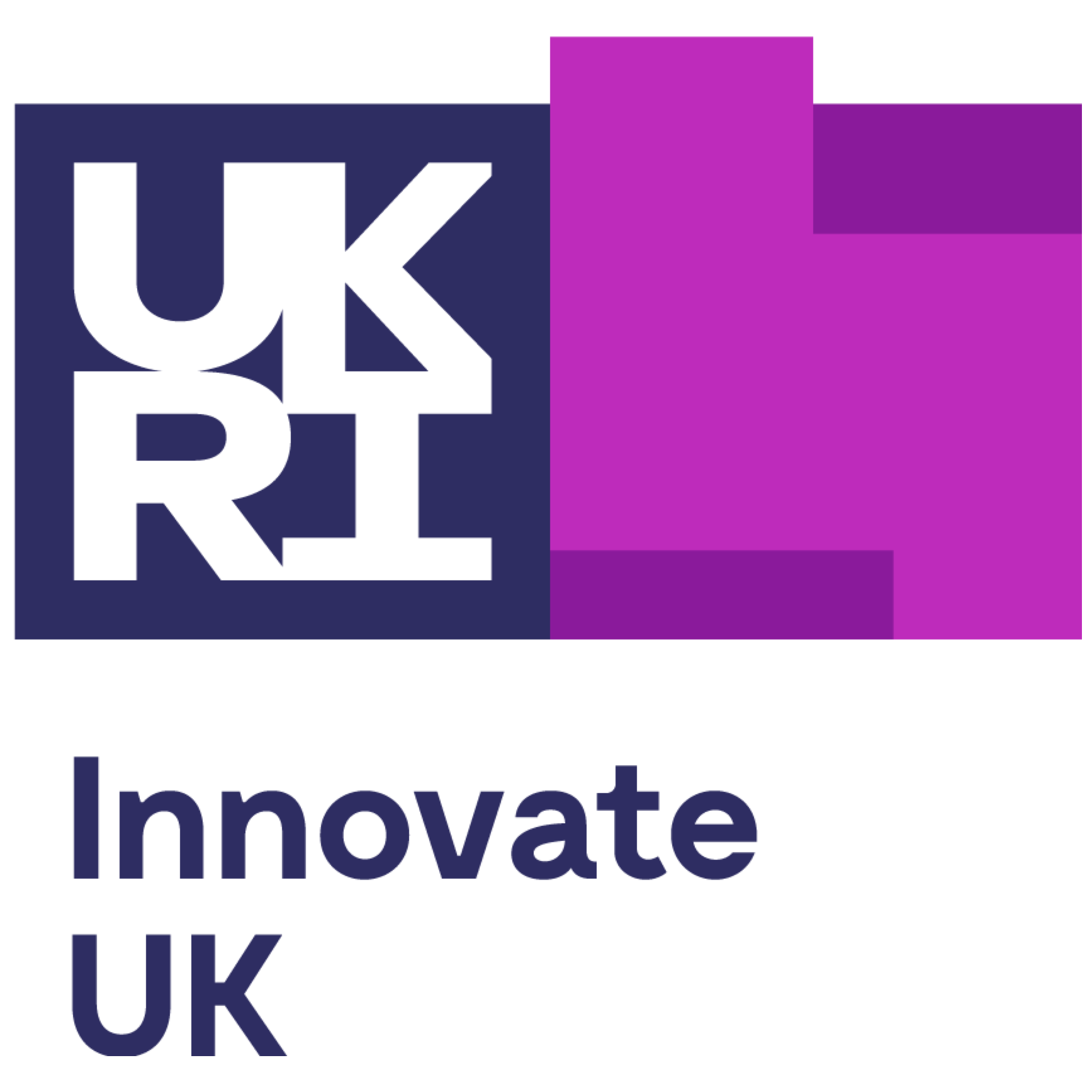 The UK flag with the word 'innovate' in large black letters below it.