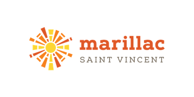 Marillac Saint Vincent logo with a colorful flower and text.