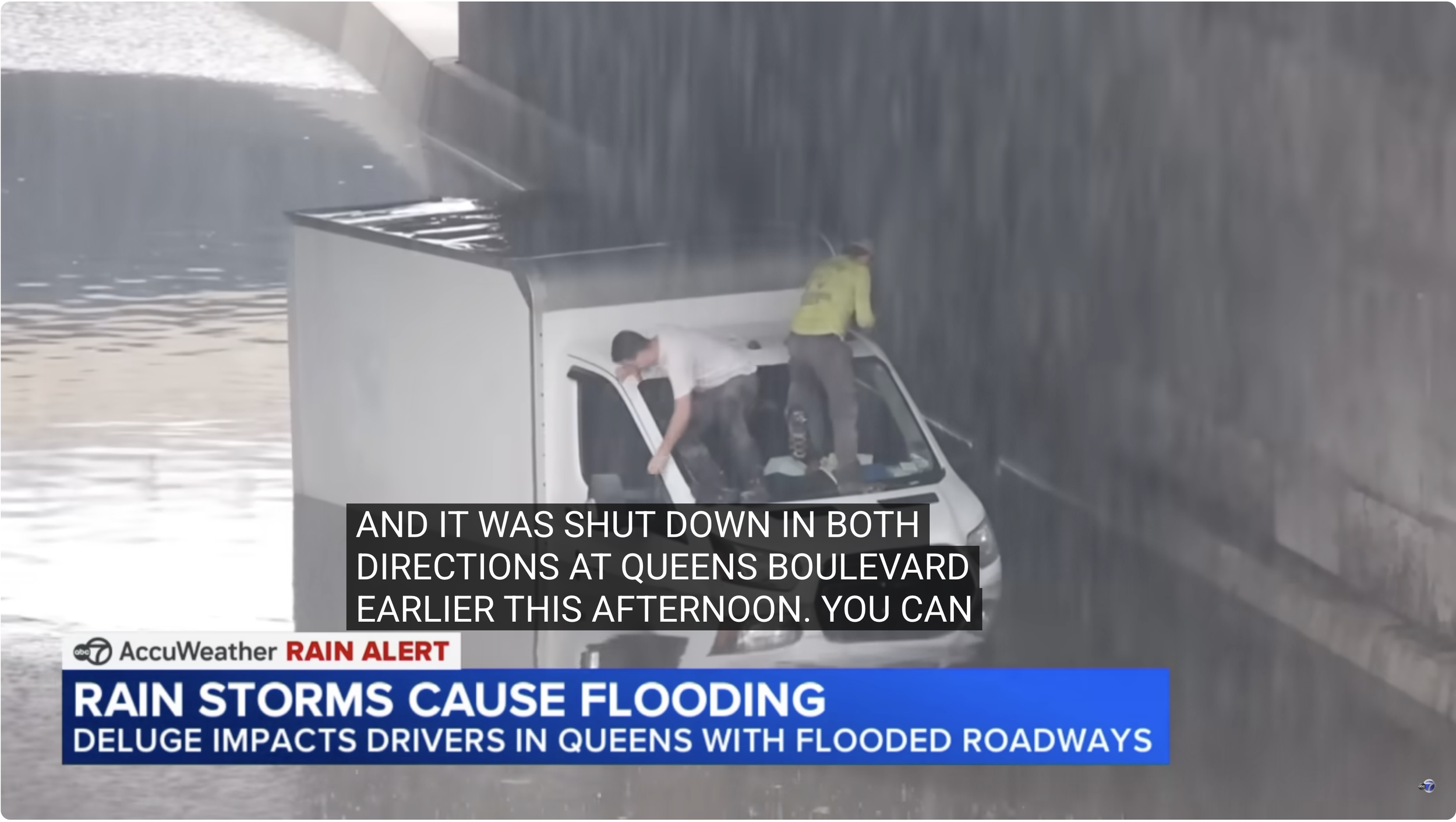 Flooding in the BQE trenches strands vehicles, risks lives