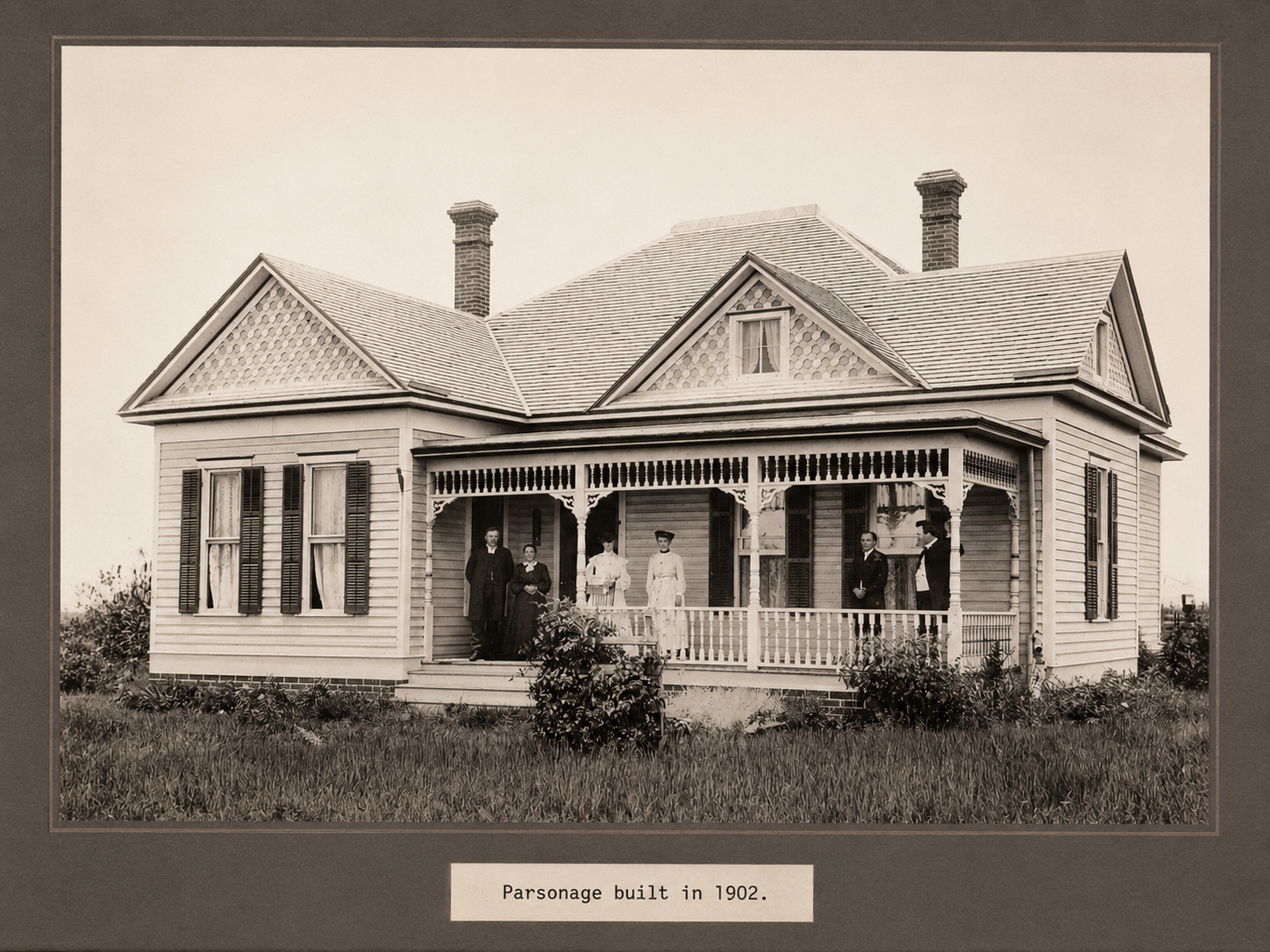 The Bethlehem Lutheran Church parsonage built in 1902, Lund, Texas — home to the congregation's pastors in the early years of the Swedish immigrant community.