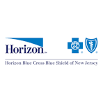 Horizon Blue Cross Blue Shield of New Jersey logo with text and emblem