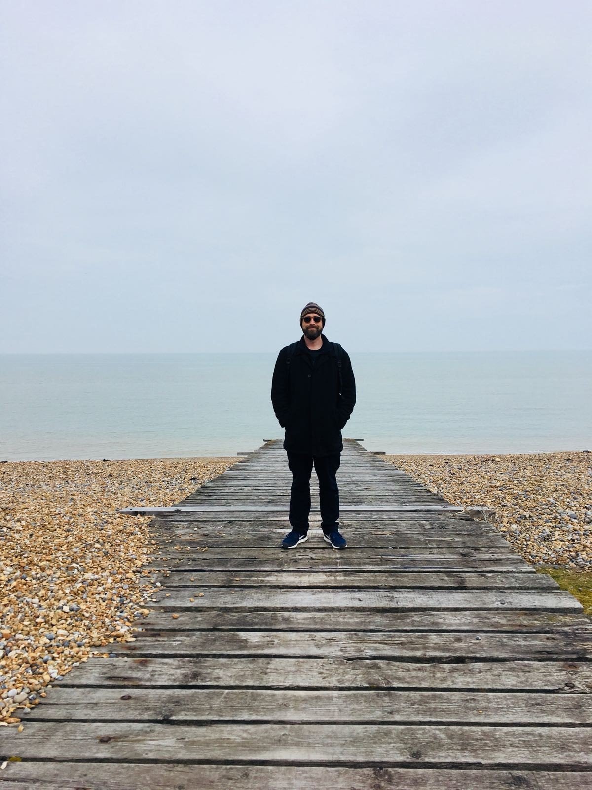 Chris Newstead on the beach. (c) Chris Newstead
